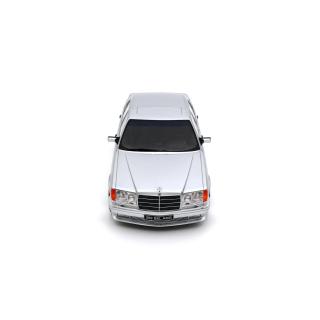 Mercedes-Benz 560 (W126) 6.0 SEL AMG Brilliant Silver 1989 OttO mobile 1:18 Resinemodell (Türen, Motorhaube... nicht zu öffnen!)